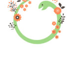 無料テンプレート 2025年の年賀状テンプレート（巳年） 写真挿入