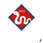 無料テンプレート 2025年の年賀状テンプレート（巳年） SNS