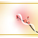 無料テンプレート 2025年の年賀状テンプレート（巳年） ビジネス年賀