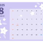 無料テンプレート 2025年月間カレンダー Facebook