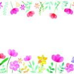 ムスカリや色々な春の花のフレーム（学級通信・ウェルカムカード・結婚式）色々と使いやすいテンプレートとなります。 ダウンロードを行う事で、JPG/PDF/透過PN