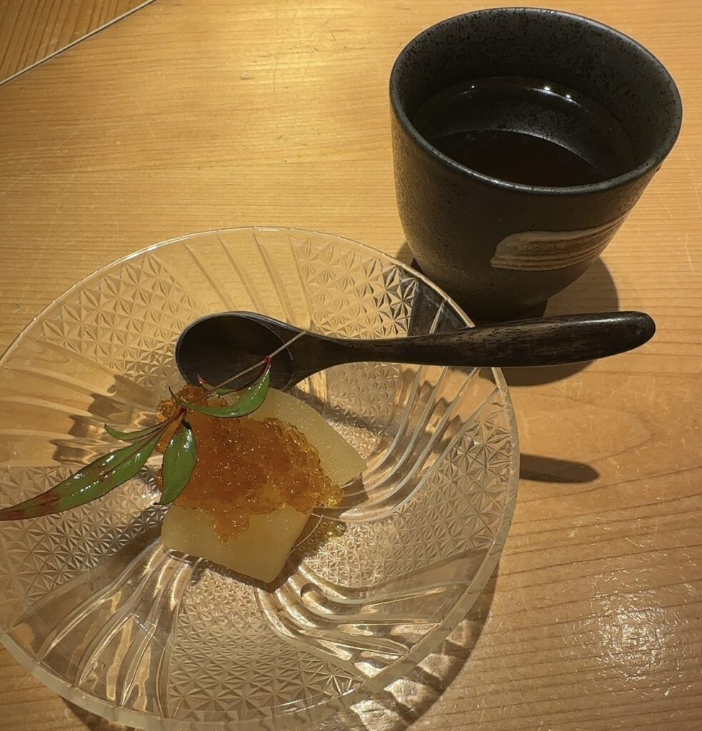 セットの最後の甘味