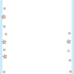 無料テンプレート フレーム素材・飾り枠 お知らせ