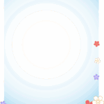 和柄の花で描かれた色が5色あり、オシャレなデザインのイラストフレーム素材となります。季節やシチュエーションに応じてカラーをお選び頂けます。 お正月やクリスマスっ