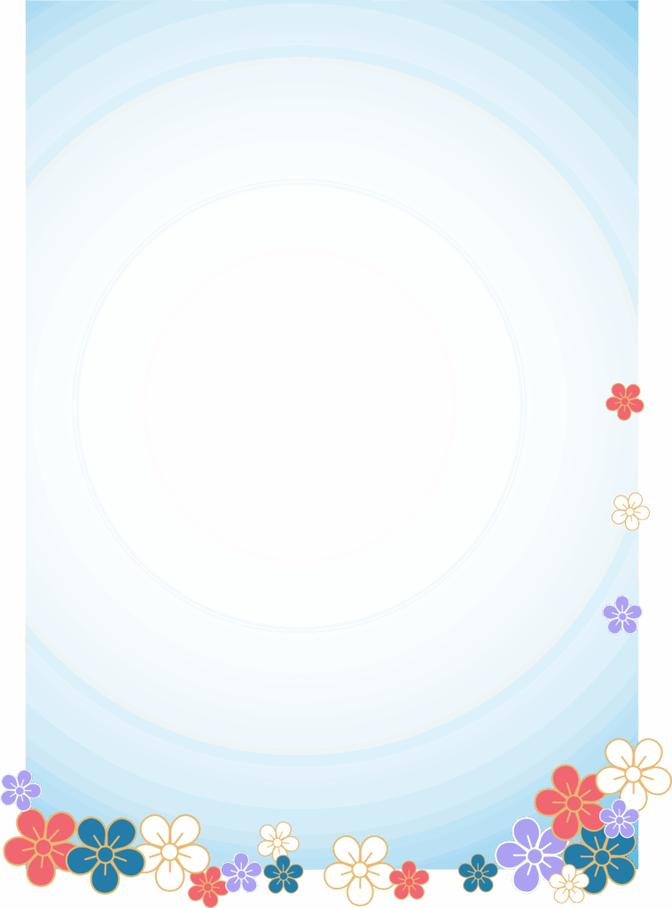 和柄の花で描かれた色が5色あり