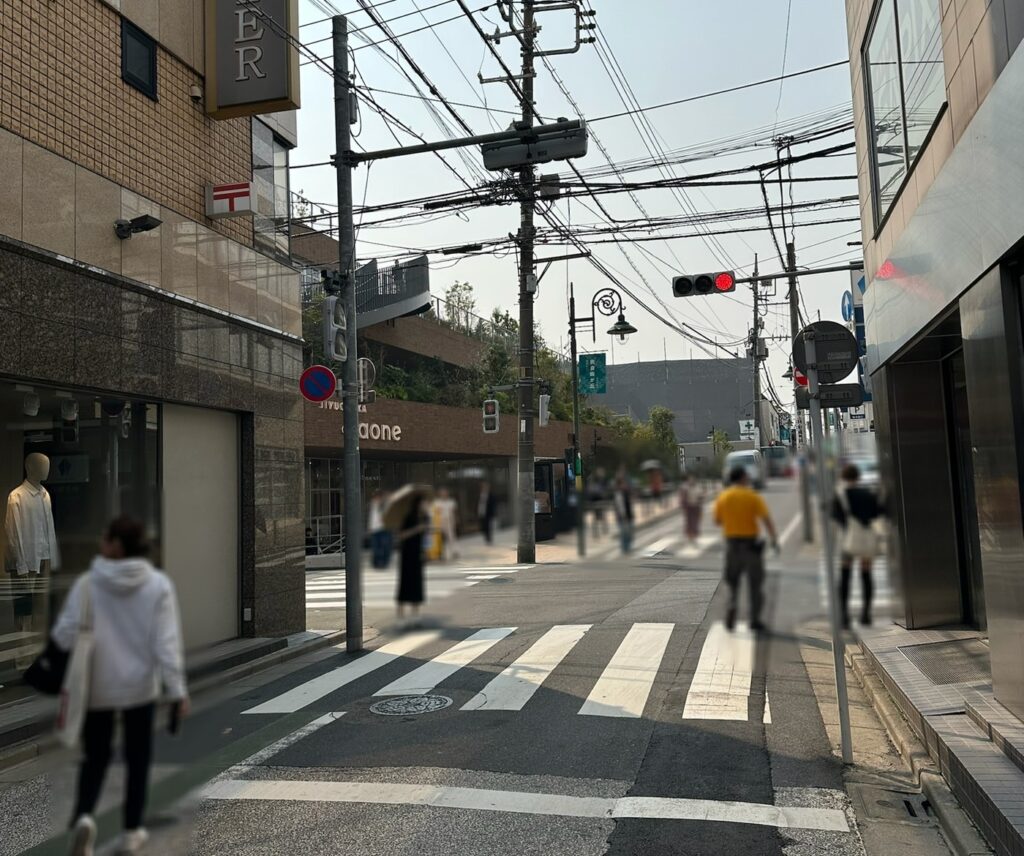 『デュ アオーネ』さんがある交差点