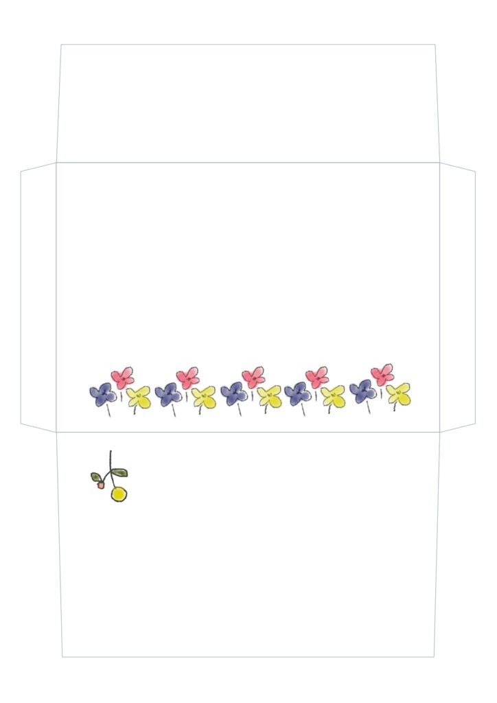 【手作り封筒】印刷→カット→糊