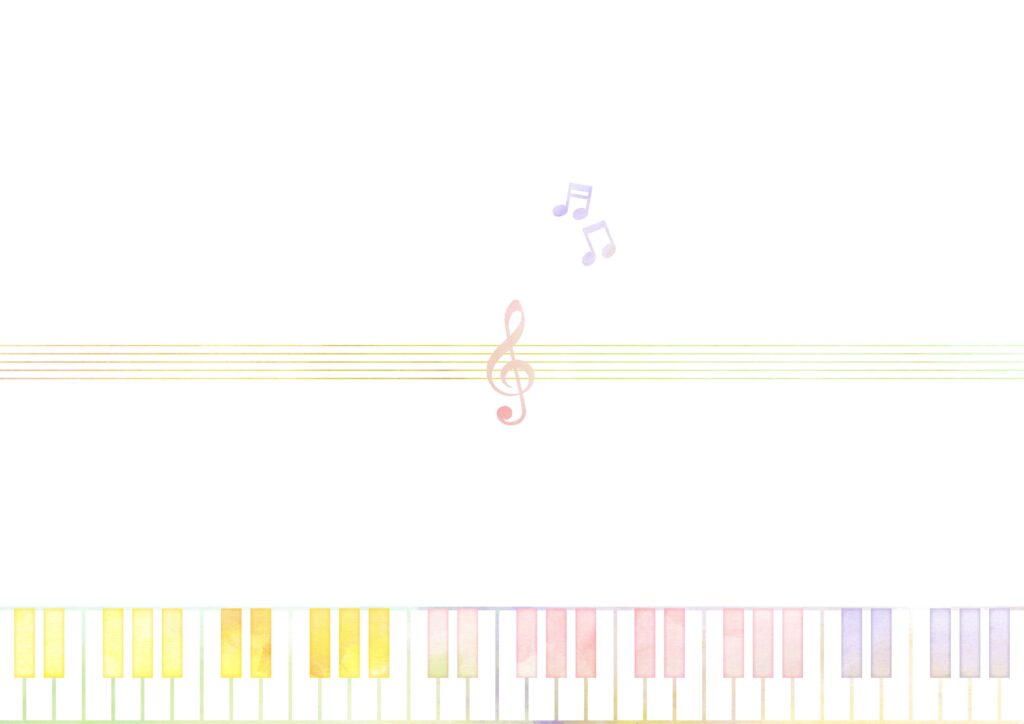作成簡単!のし紙(ピアノ・鍵盤