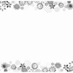 無料テンプレート フレーム素材・飾り枠 8月