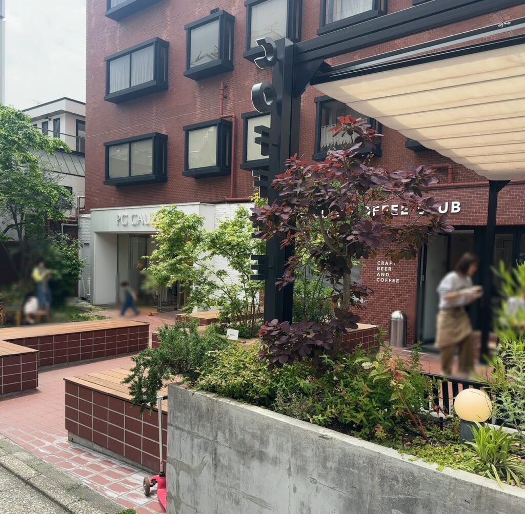 気持ちの良いテラス席