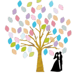 無料テンプレート ウェディングツリー ゲストブック