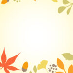 11月のデザイン（銀杏・紅葉・どんぐりのかわいいイラスト・育児サークル回覧・DM・掲示物）JPG・PNG・PDFをでダウンロードが出来る素材となります。サークル