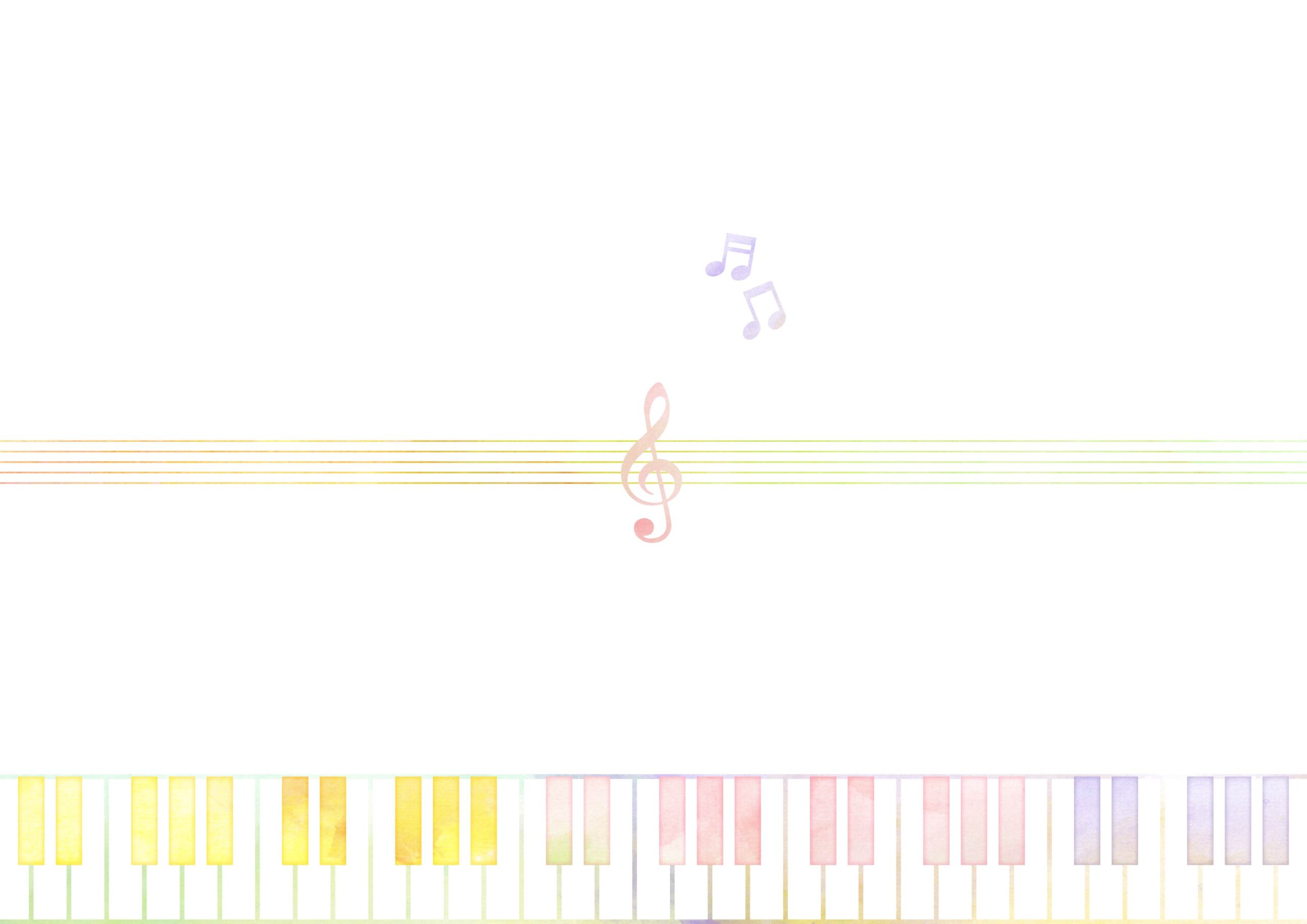 作成簡単！のし紙（ピアノ・鍵盤・音符）「A4・Excel・PDF・Word・JPG」のテンプレートとなります。 ダウンロードする事でA4サイズで印刷が出来ます。