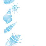 無料テンプレート メッセージカード 8月