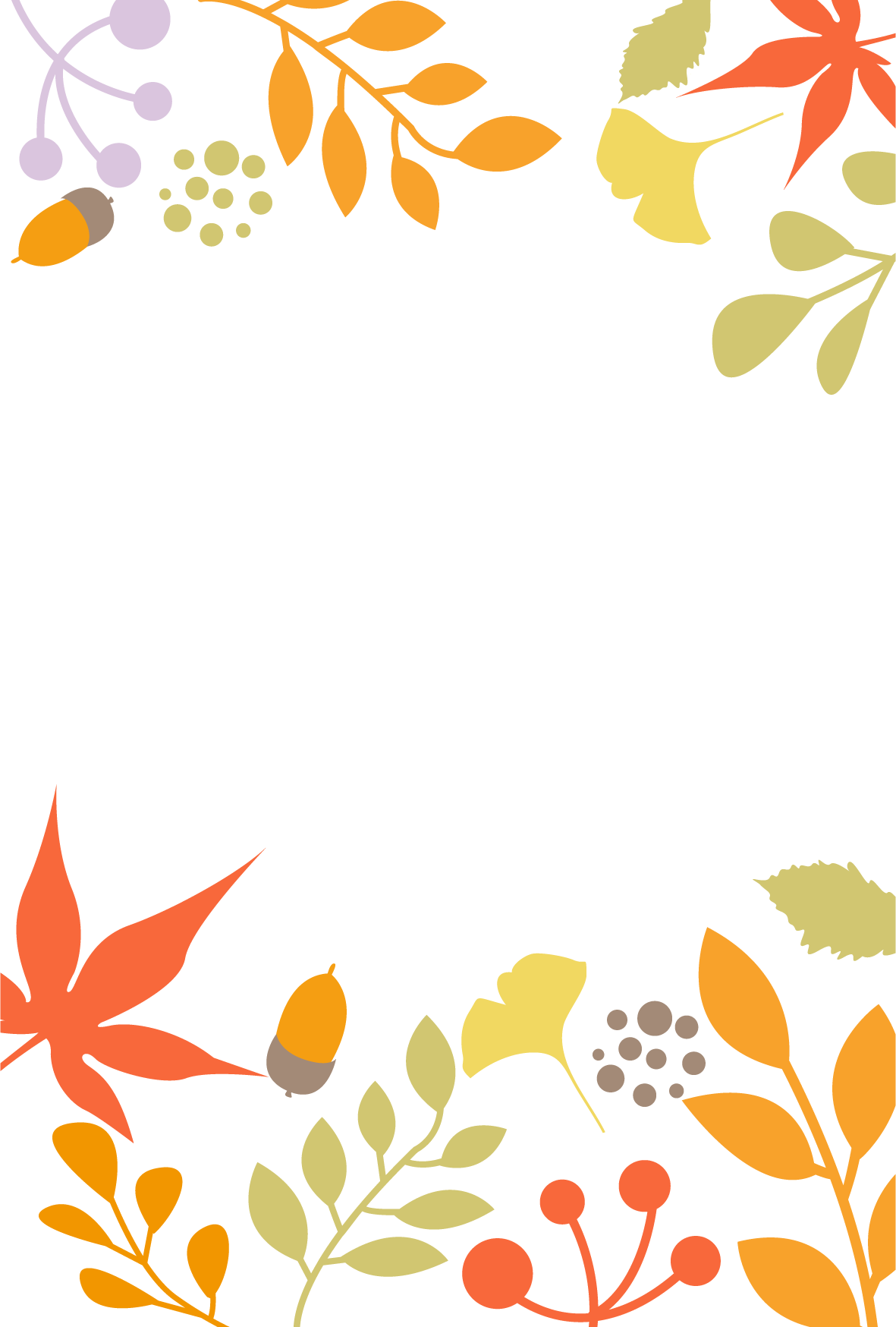 無料テンプレート メッセージカード 11月