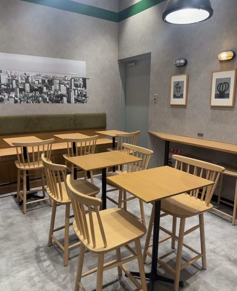 おしゃれで落ち着く店内