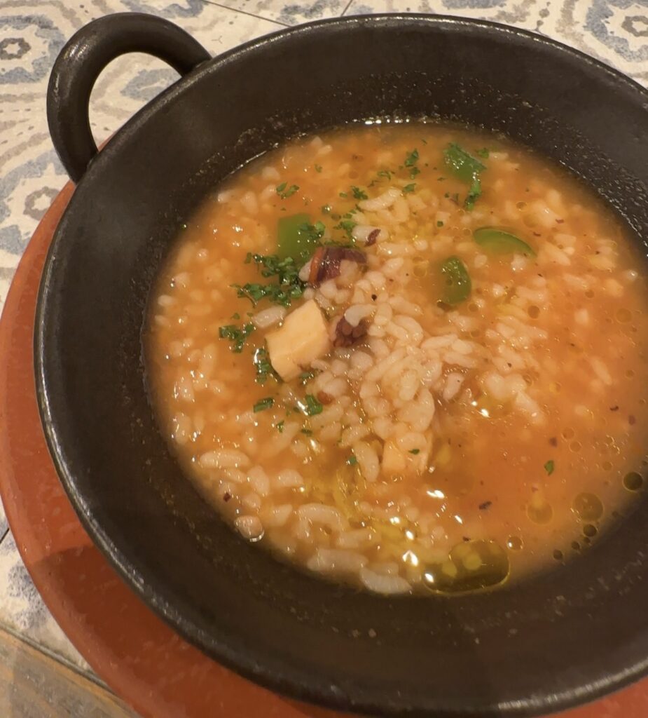 旨味たっぷりタコの雑炊