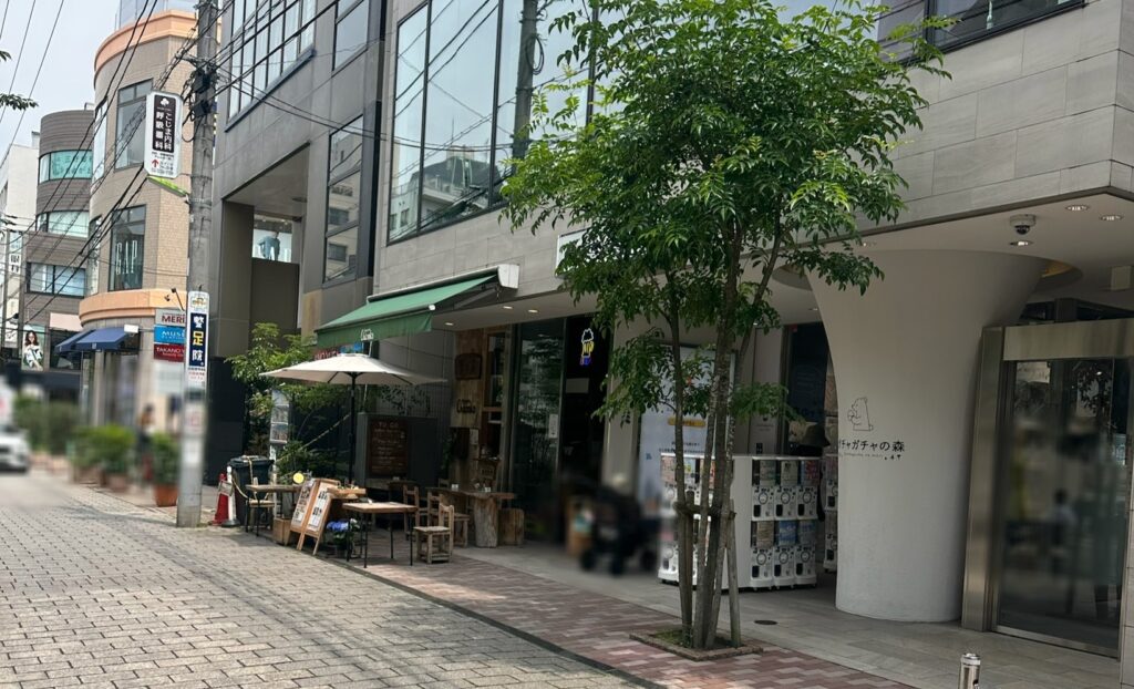 テラス席が見えます