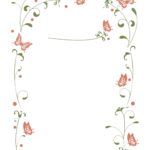 おしゃれな（アゲハ蝶と蔦）飲食店の店内・店頭「POP・張り紙・お知らせ」に使える！Excel・Word・PDF・JPG」をダウンロードが出来るテンプレートとなり