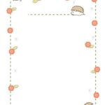 無料テンプレート お知らせ・張り紙 ハリネズミ