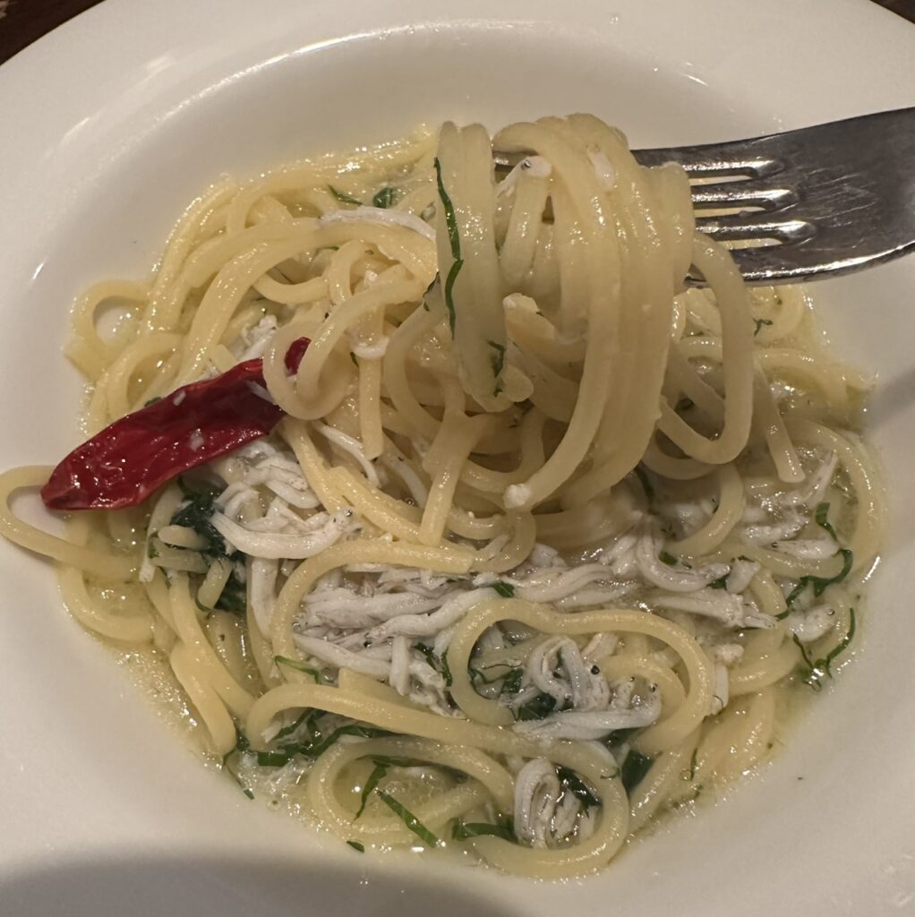 釜揚げしらすと大葉