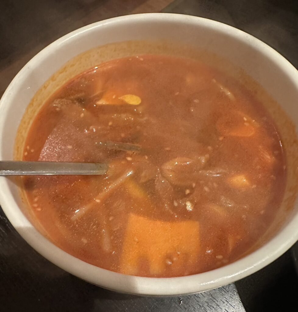 ユッケジャンスープ