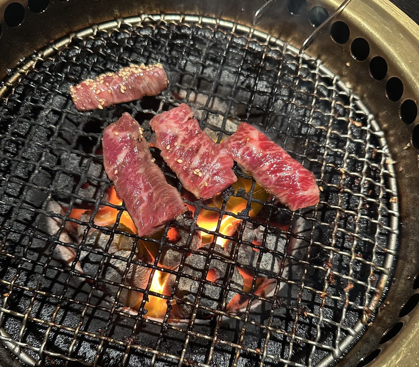 先日、大人気の老舗焼肉店「漢江」さんに行ってきました。 お店の自慢の大人気の一品「ネギ塩焼肉/タン塩」は、柔らかくて歯応えも良く、絶品でしたが、負けずにカルビも