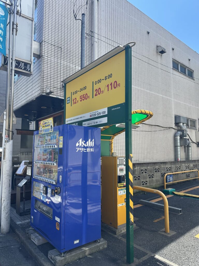 自由が丘には、それぞれ台数は少