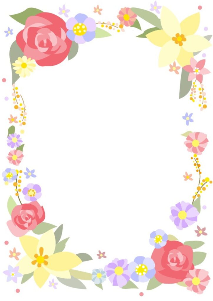 バラの花をメインとした華やかで