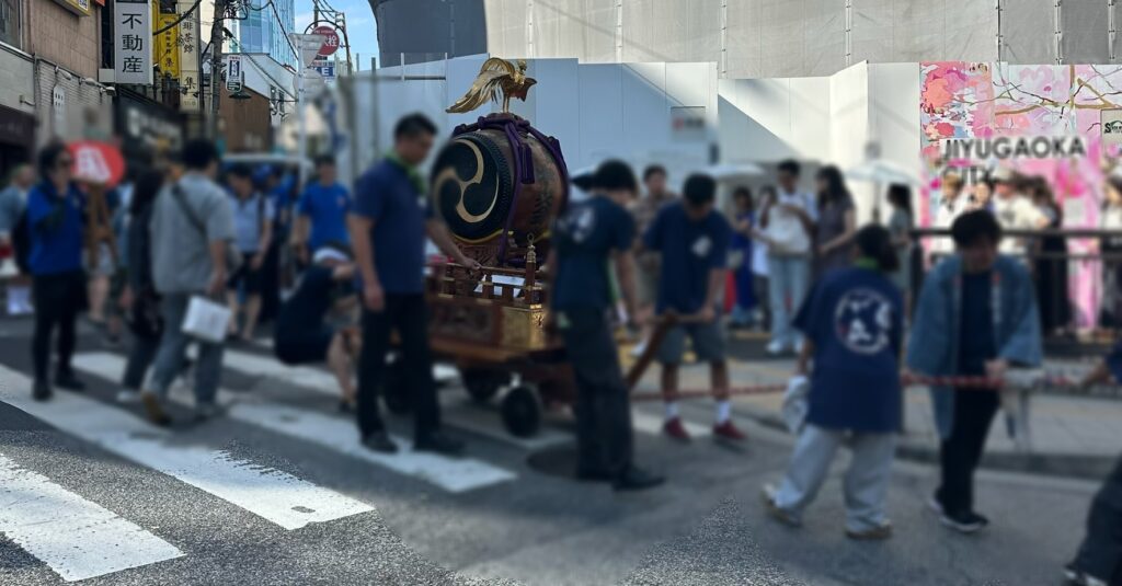 山車もみんなでひきます