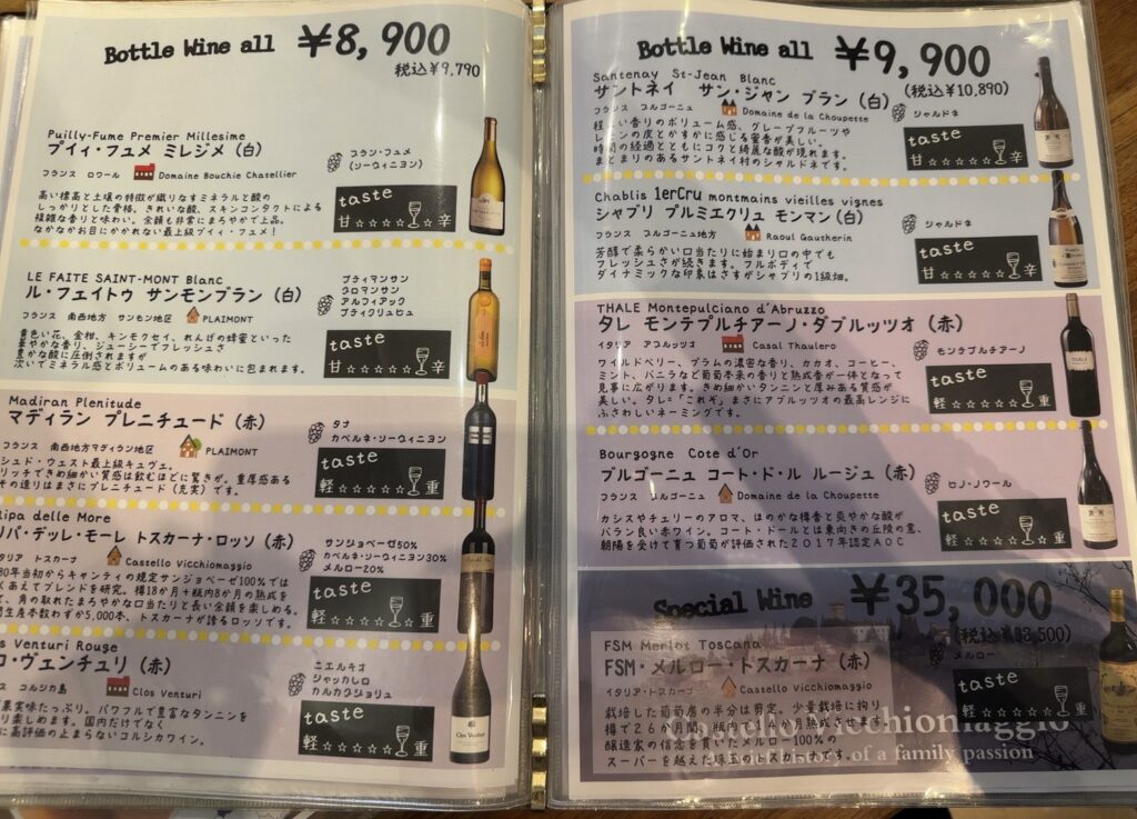 ドリンクメニュー4