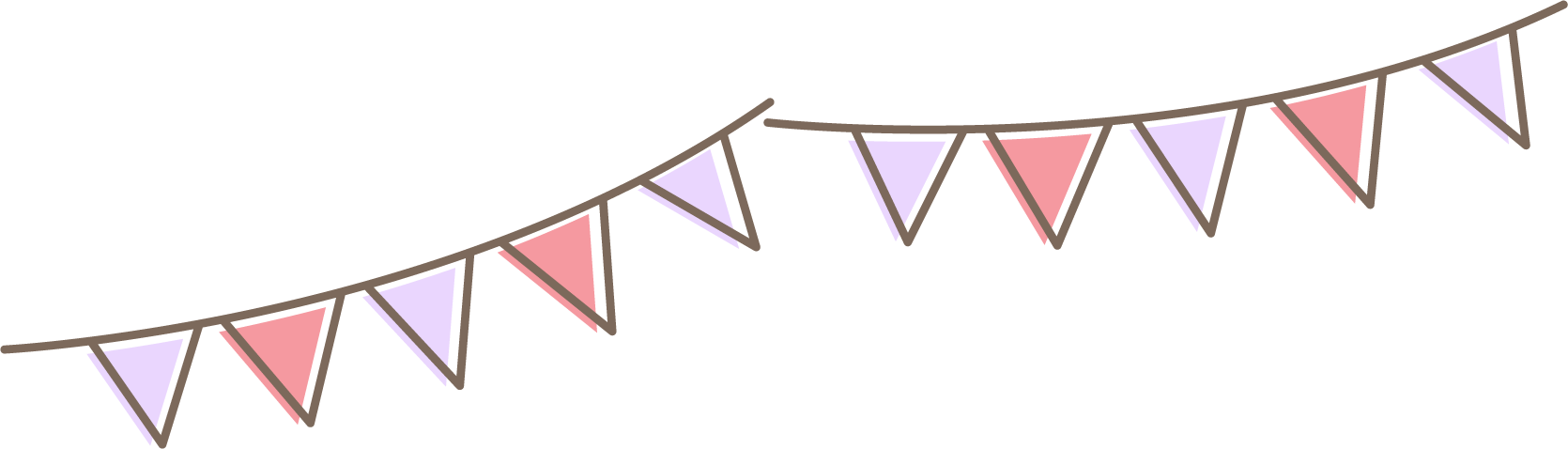 無料テンプレート ワンポイント ガーランド