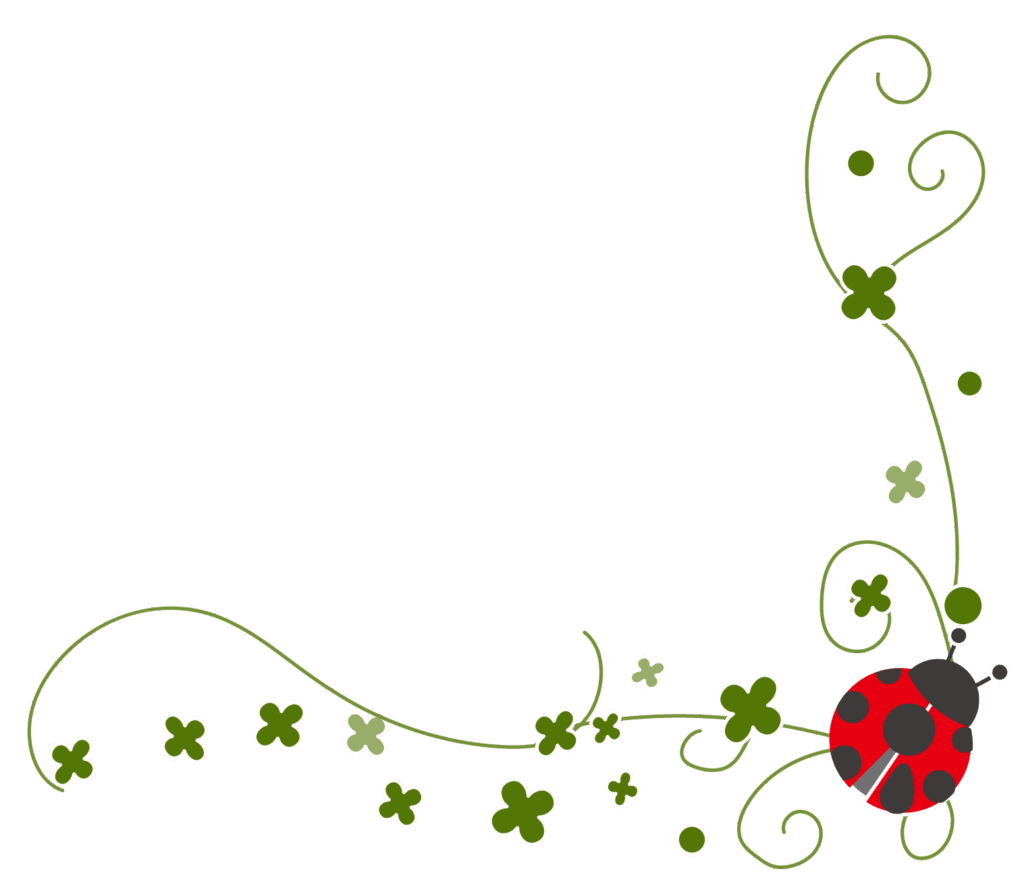 てんとう虫と四つ葉のクローバー