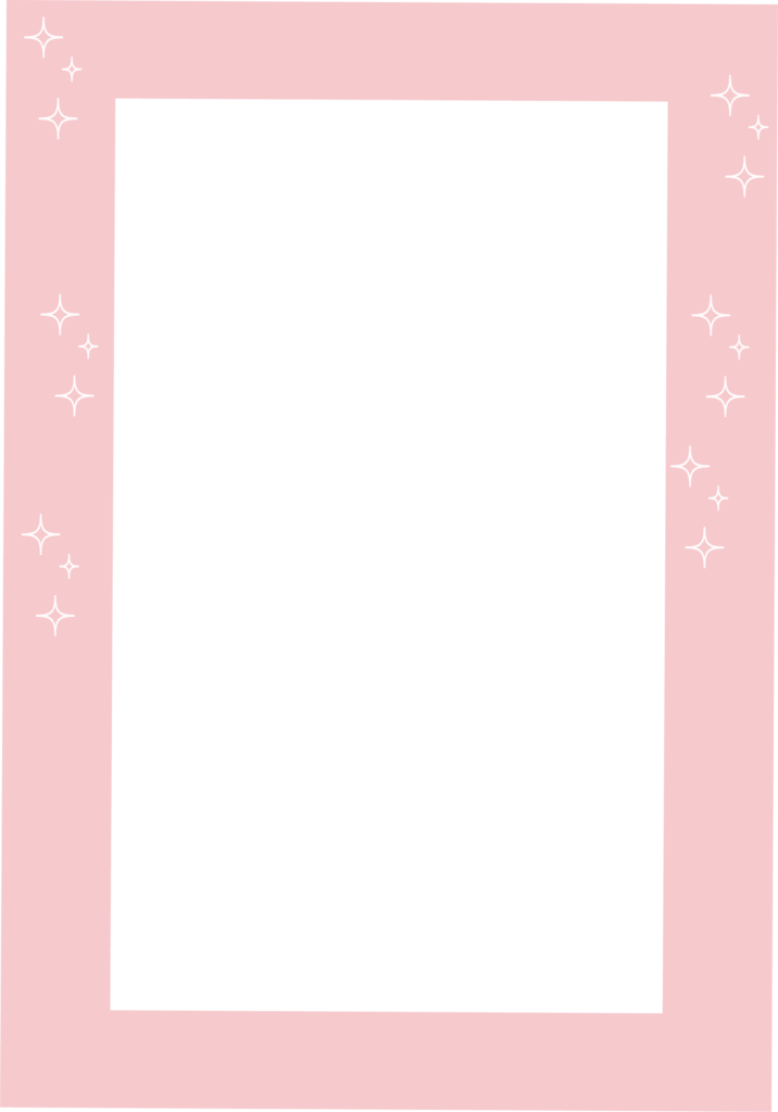 ピンクのキラキラフレーム！写真