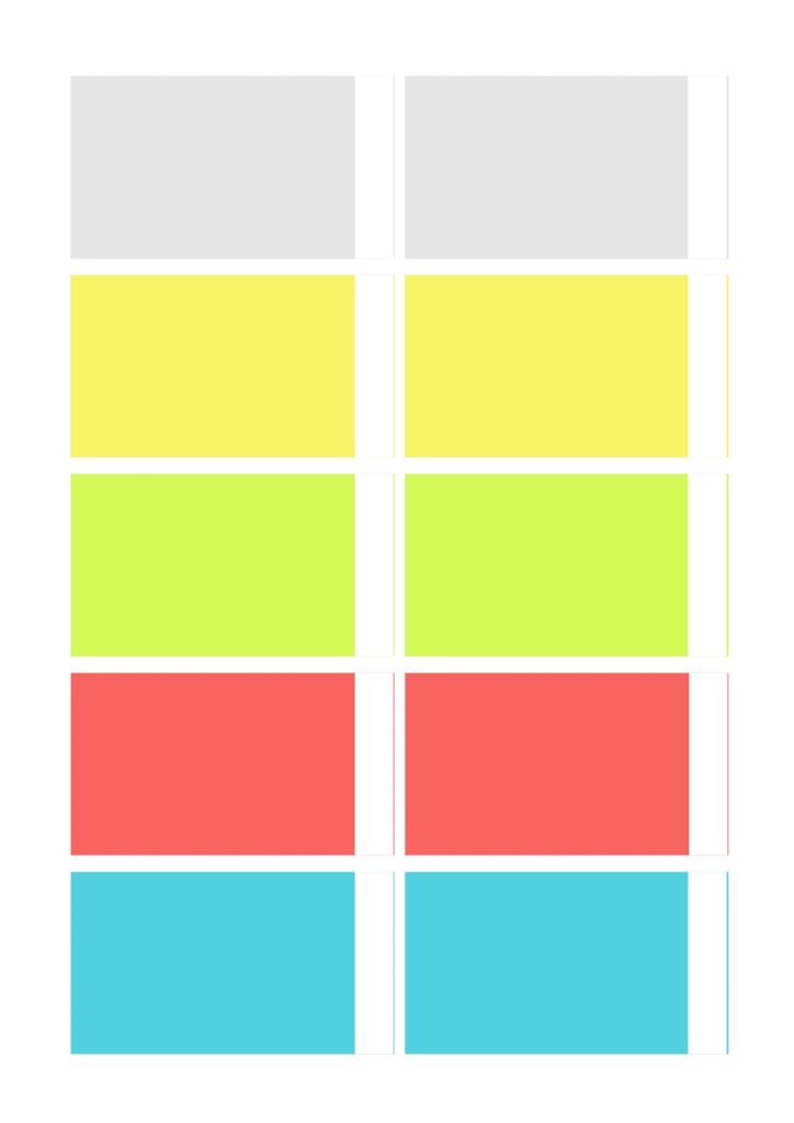 【無料】シンプルでカラフルな名