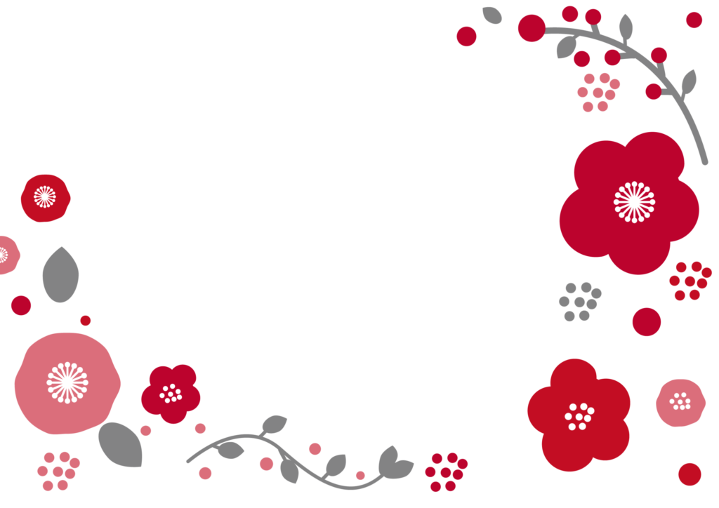 丸い花びらが優しく描かれたかわ