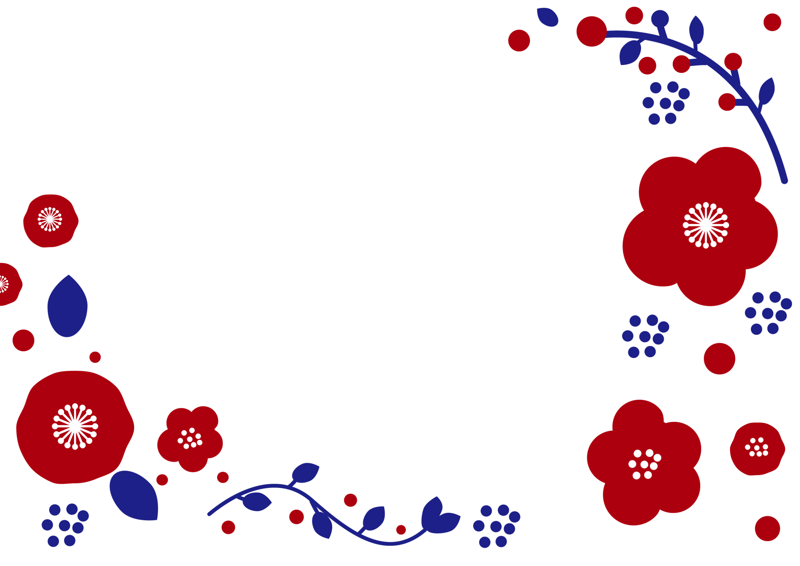 無料テンプレート フレーム素材・飾り枠 9851