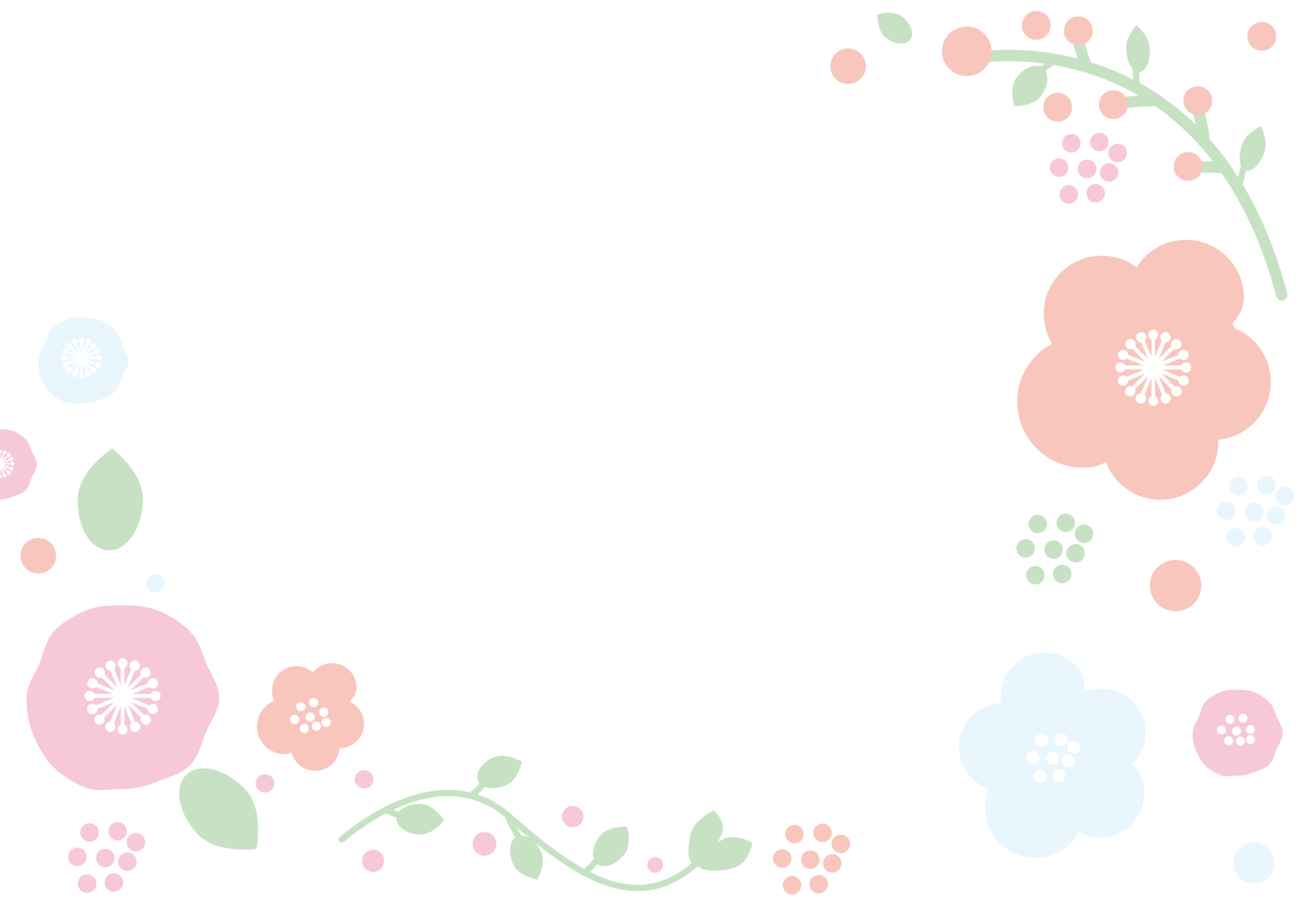 無料テンプレート フレーム素材・飾り枠 イラスト