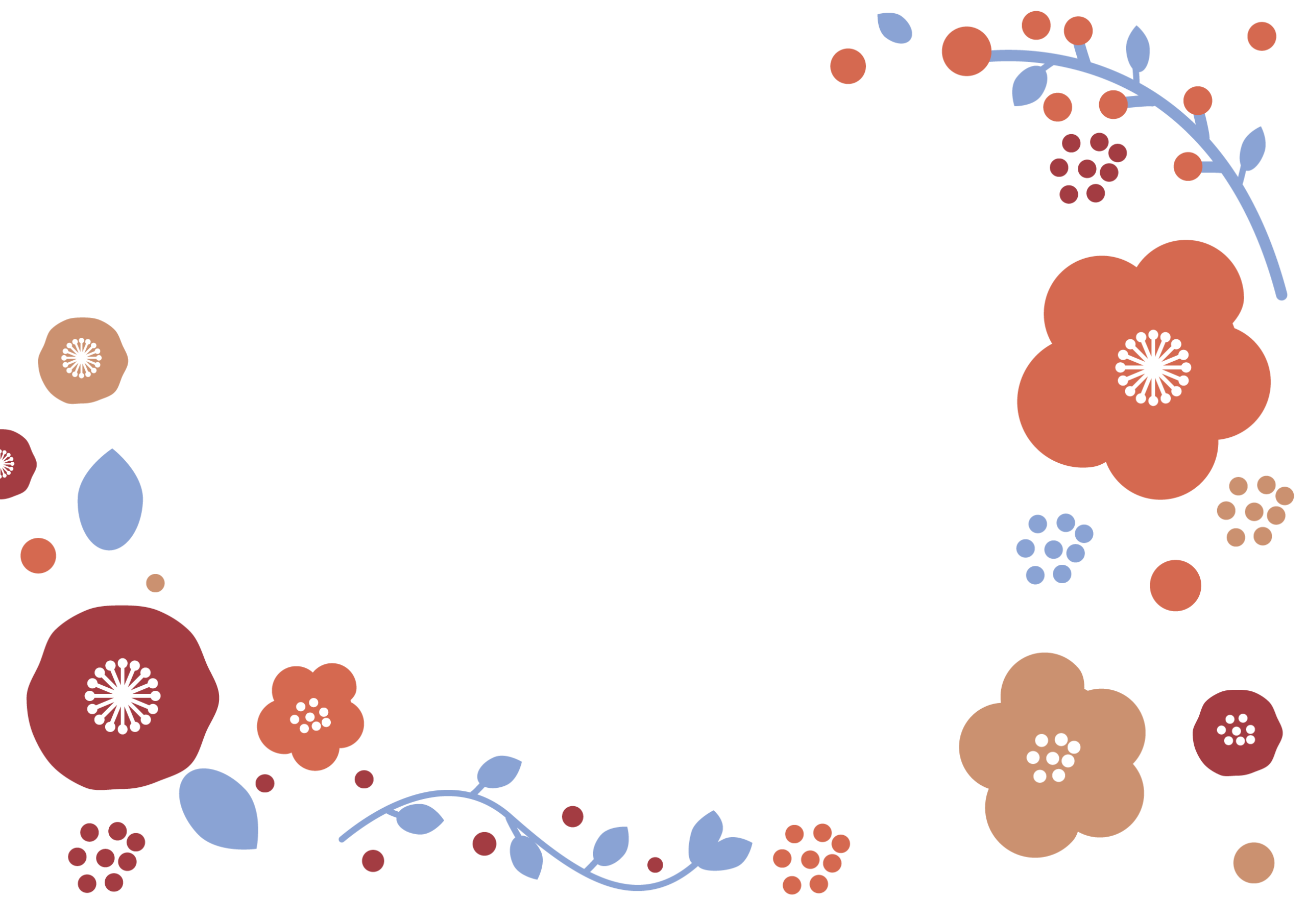 無料テンプレート フレーム素材・飾り枠 挿絵