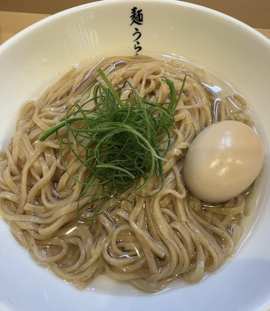 昆布水塩つけSOBA＋玉子の麺1