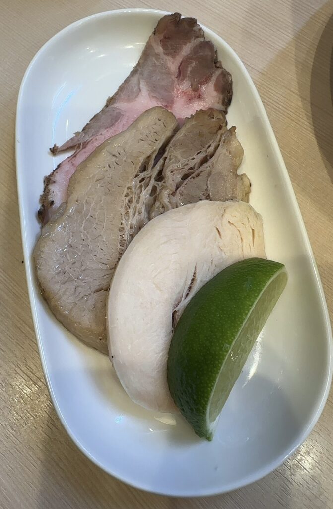 昆布水塩つけSOBA＋玉子のチャーシュー