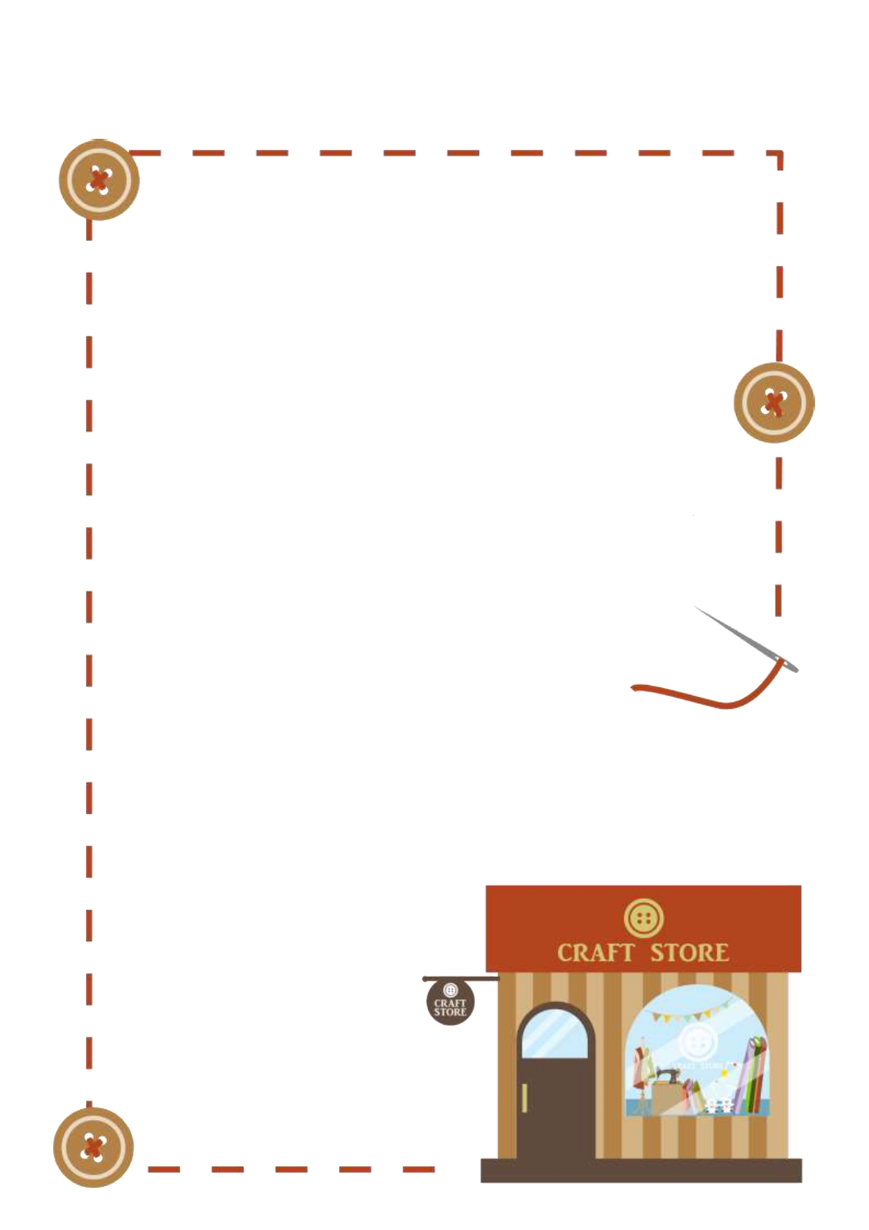 無料テンプレート お知らせ・張り紙 お店