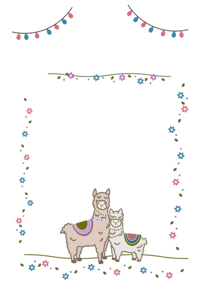 かわいい仲良しな二匹のアルパカ