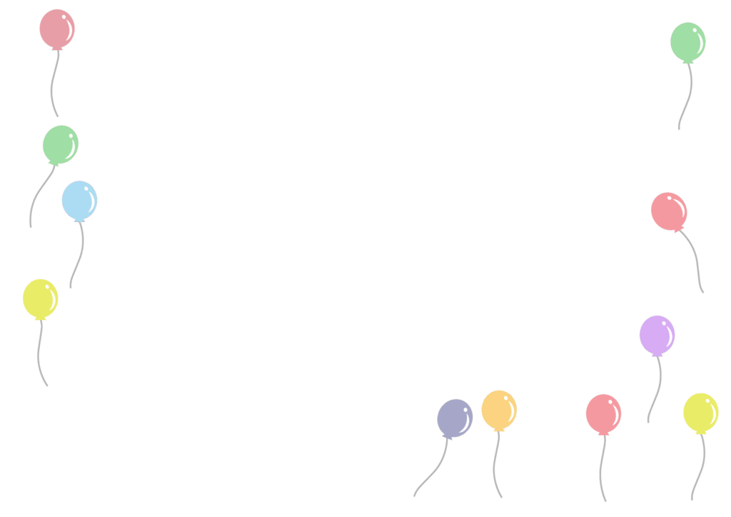 風船がゆらゆら飛んでいるかわい