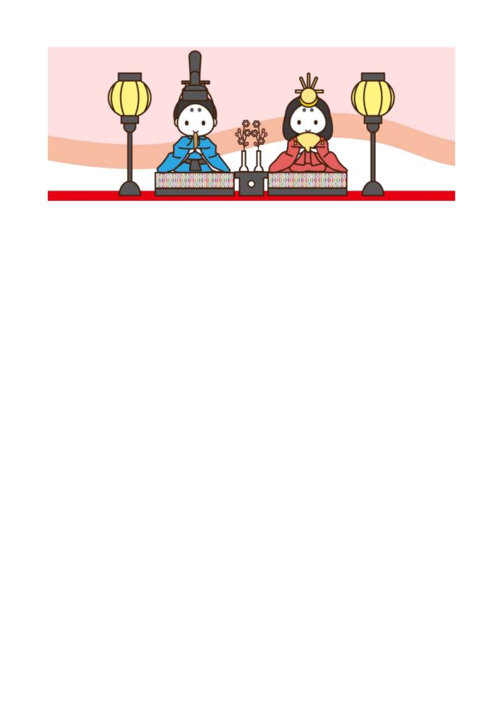 3月（ひな祭り）イラストデザイ