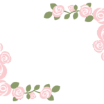 丸くてかわいい薔薇のフレーム画像！カラーが豊富、透過pngで使い勝手のいい素材！ 丸くてかわいい薔薇がコーナーに描かれたフレーム画像です。透過pngなので、中に