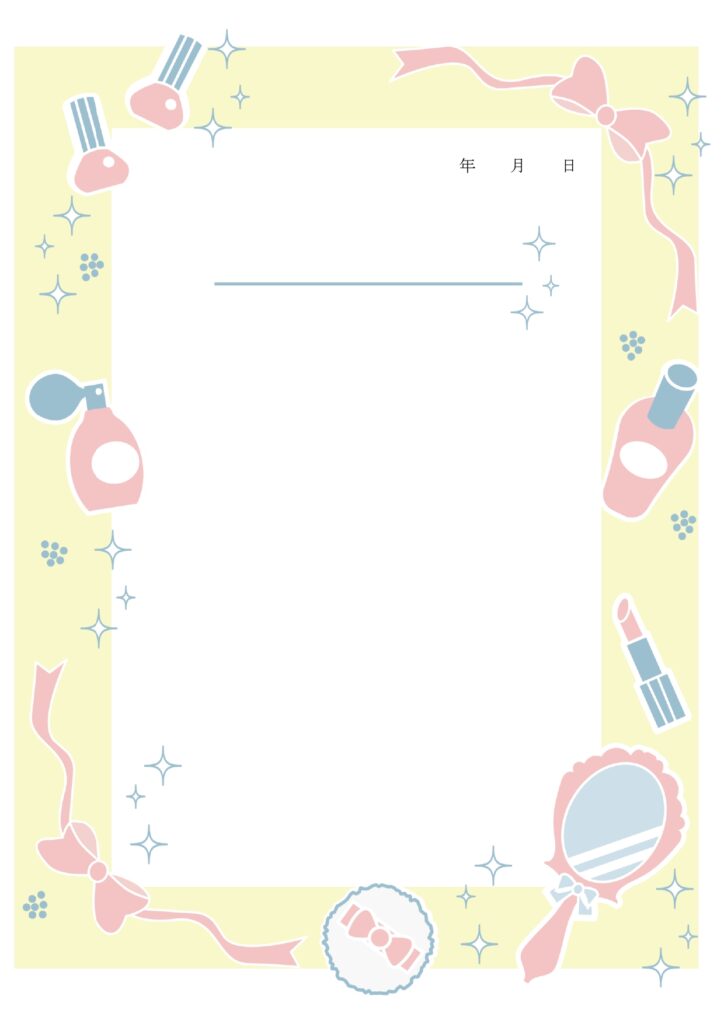 かわいい書類フレーム（メイクア