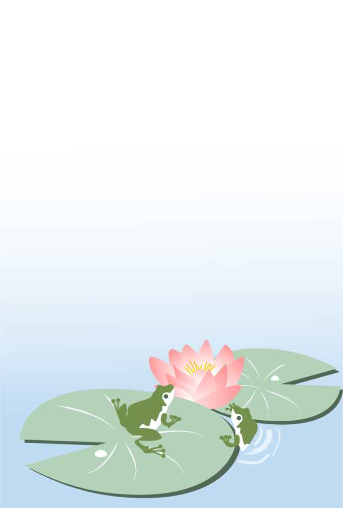 ピンク色のかわいい睡蓮の開花を