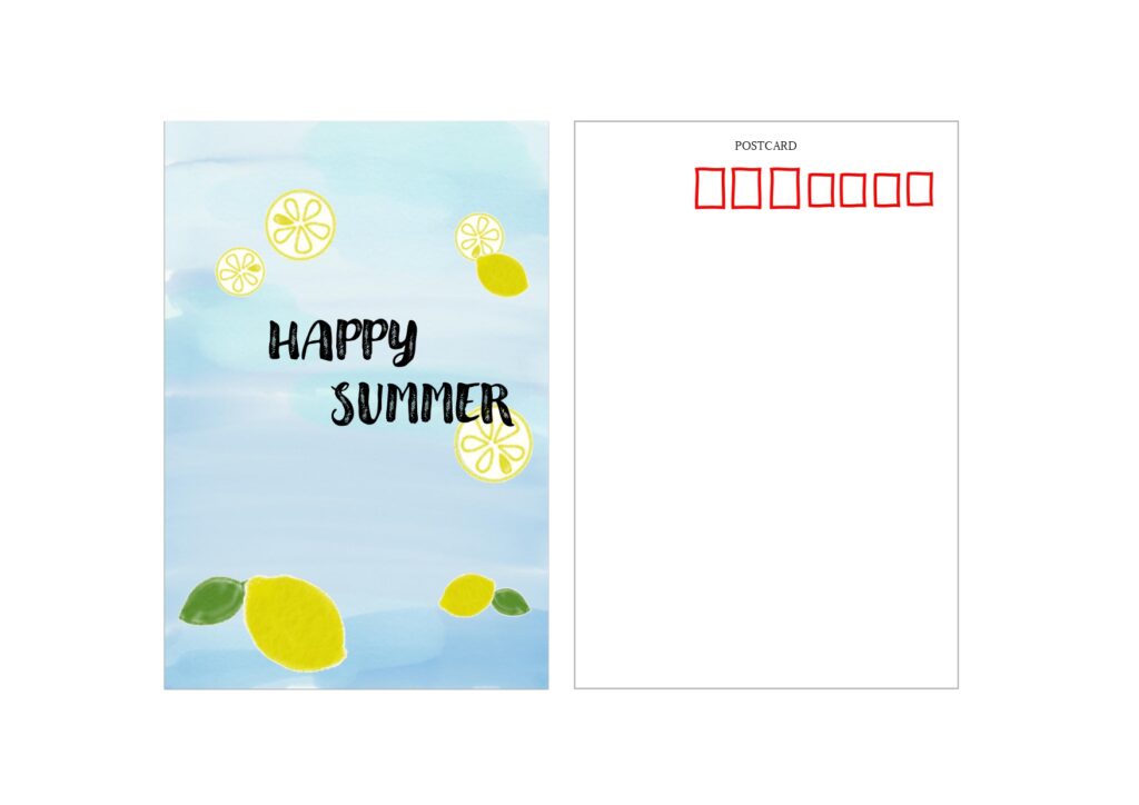 残暑見舞いにおすすめの無料テン