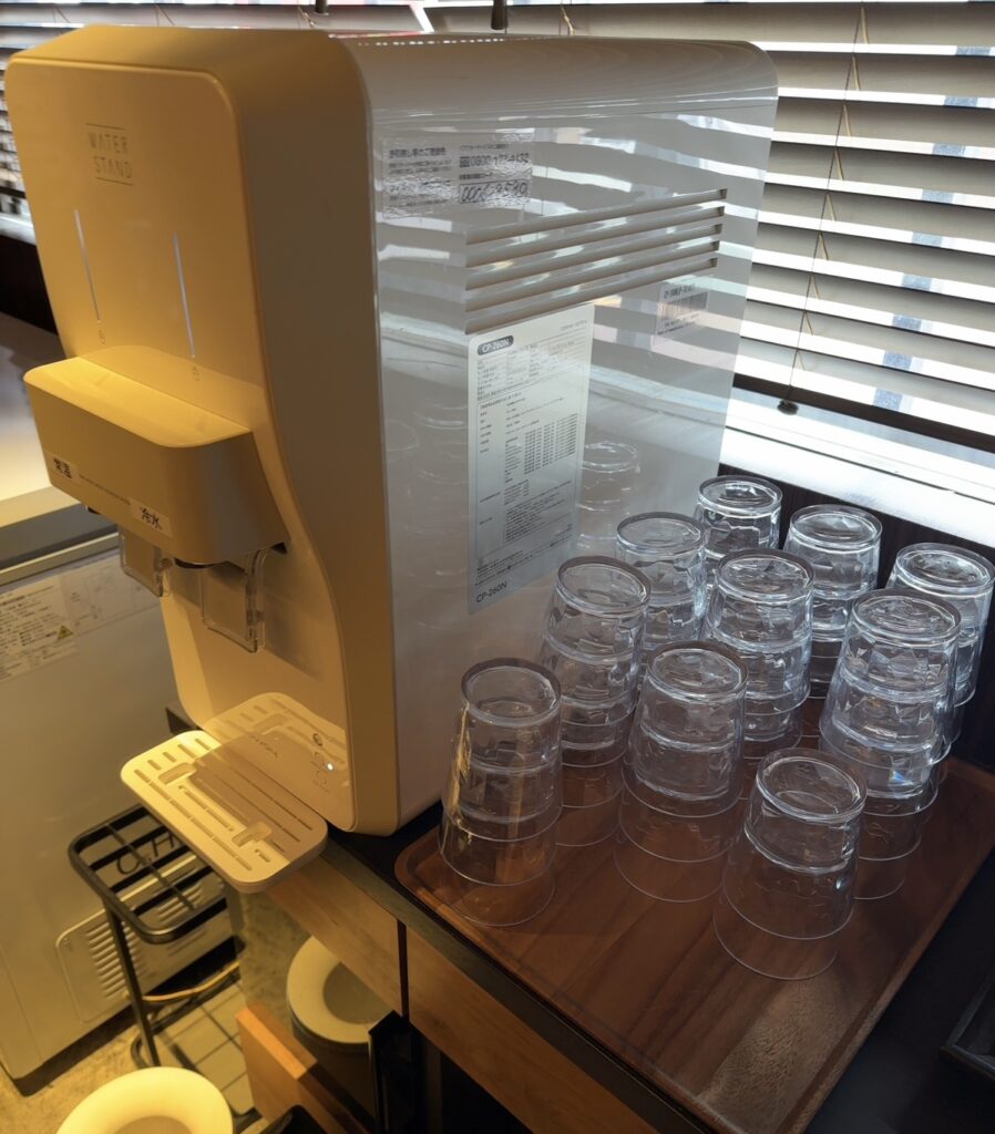 お水はセルフで♪